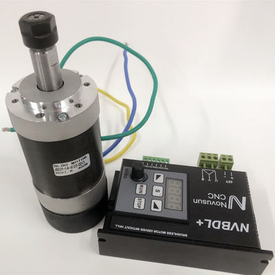 400w 12000rpm er11 chuck cnc brushless spindle motor 48V small milling